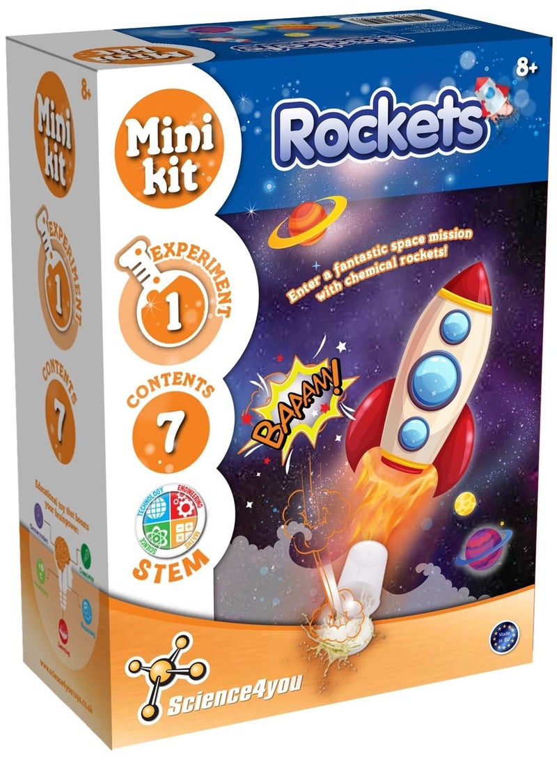 Science4you Mini Kit Rockets Fun Science Experiment for Kids above 8 years - Image 1