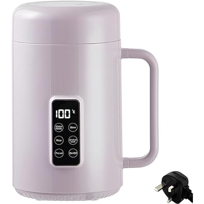 Beauenty Portable Electric PotMini Electric Kettle  Portable Travel Tea Kettle With Temperature  Time ControlNonStick 28Oz Travel Electric Hot Pot For Cooking Dorm RoomPurple - Image 2