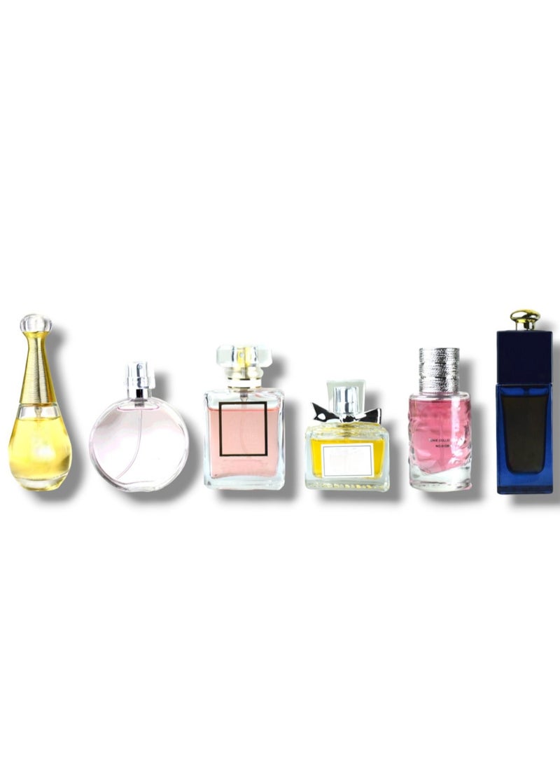 Mini - Premium Mini Perfume Set for Women 25 ml (6 Pieces) - Image 1