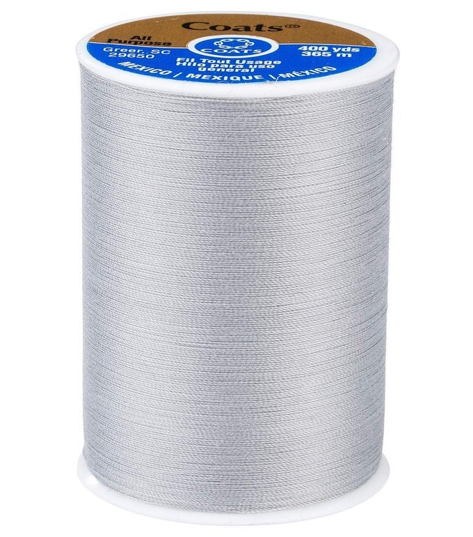 CLARK DUAL DUTY ALLPURPOSE GREY THREAD 400 YARD SPOOL 1 SPOOL OF YARN