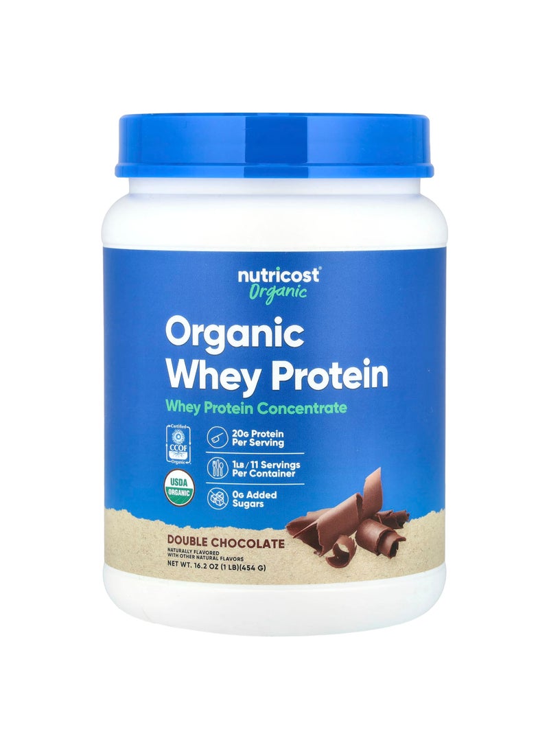 Nutricost Organic Whey Protein, Double Chocolate, 1 lb (454 g)