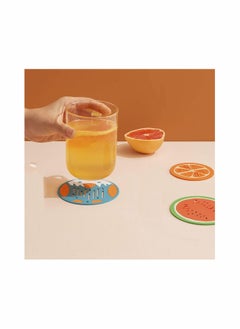 Y&D Cartoon Coasters 6 PCS Silicone Colored Cute Cup Pad Mat None slip for Coffee Beer Mug Wine Glass Bottle Home and Bar  - Image 2