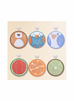 Y&D Cartoon Coasters 6 PCS Silicone Colored Cute Cup Pad Mat None slip for Coffee Beer Mug Wine Glass Bottle Home and Bar  - Image 1