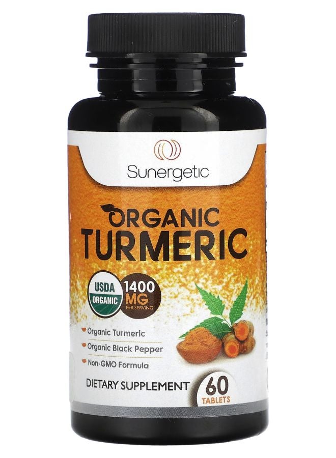 Organic Turmeric 1400 mg 60 Tablets