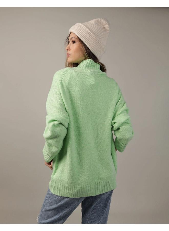 American Eagle Mock Neck Sweater - Image 4