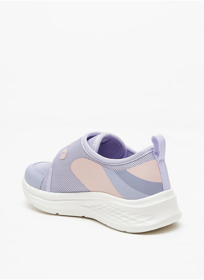 Kappa - Girls Logo Textured Sports Shoes with Hook and Loop Closure - Image 1