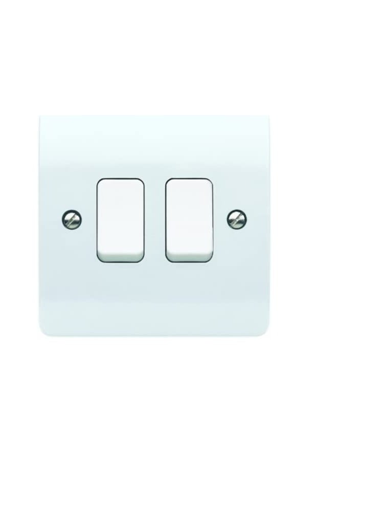 MK - MK K4872WHI Logic Plus 10AX Single Pole 2 Way Plate Light Switch - Image 1