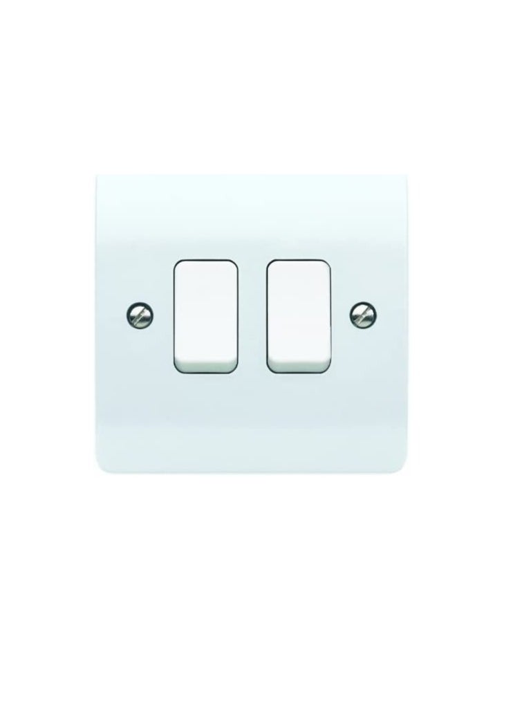 MK - MK K4872WHI Logic Plus 10AX Single Pole 2 Way Plate Light Switch - Image 1