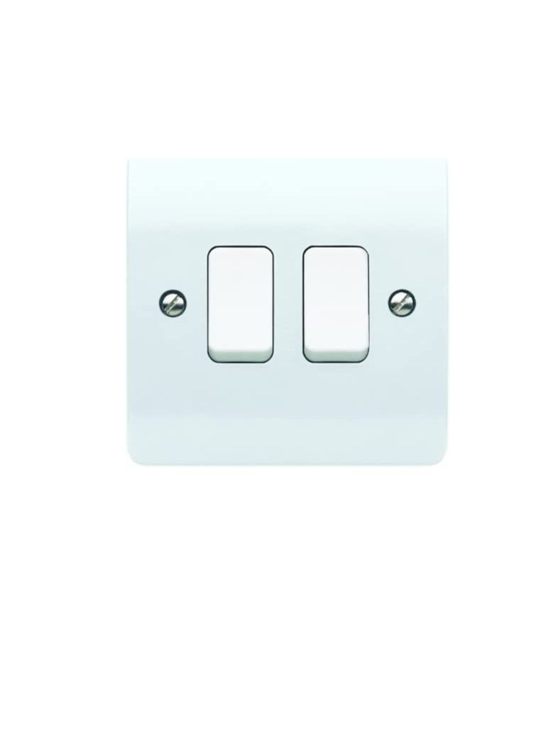 MK - MK K4872WHI Logic Plus 10AX Single Pole 2 Way Plate Light Switch - Image 1
