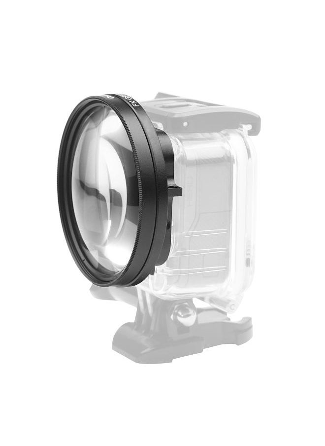 Generic - 58mm Macro Lens 10x Magnification Close Up Lens for Gopro Hero 7 Black 6 5 Black Waterproof Case for GoPro Accessory - Image 1