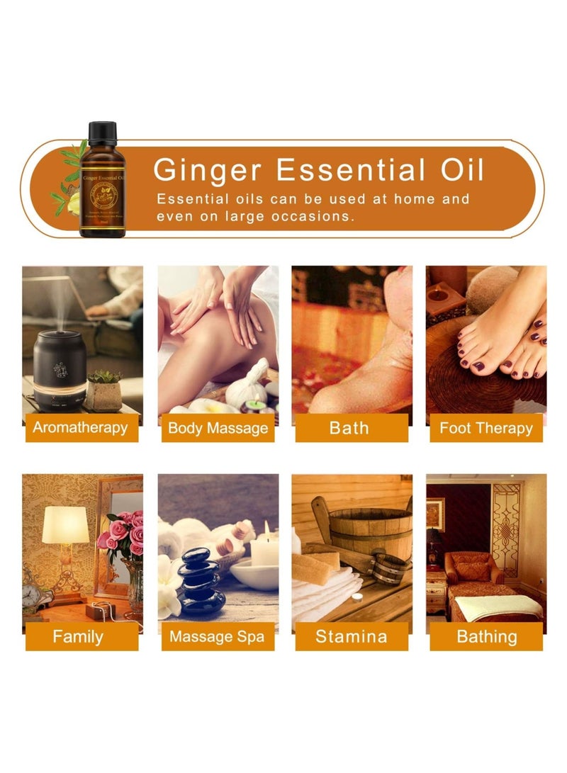 ALIVER 100% Pure Ginger Essential Oil for Hair Growth and Massage - Image 5