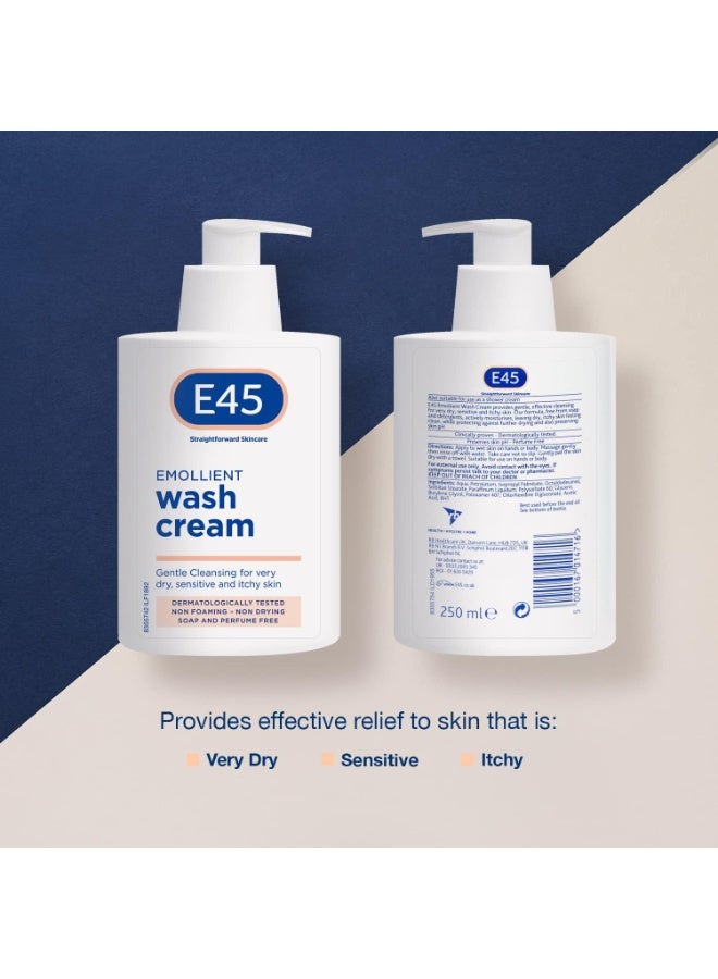 E45 Emollient Dermatological Wash Cream - Image 2
