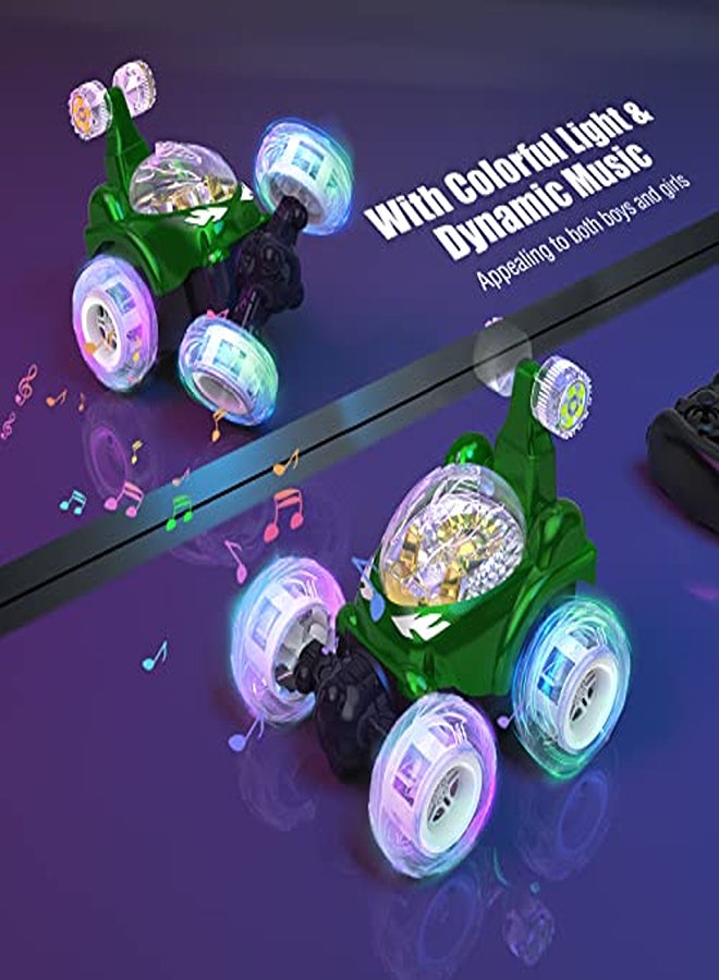 Remote Control Car – 360° Stunt Car with Colorful Lights and Music - Image 2