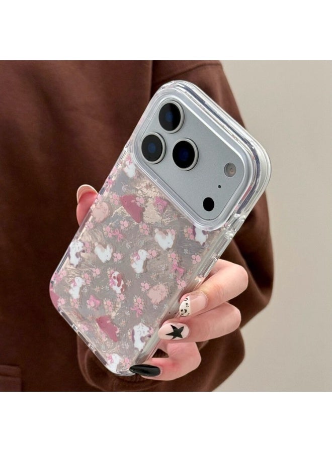 NIBEMINENT Protective TPU Case Cover For iPhone 17, Dream Shattering Flower Rabbit