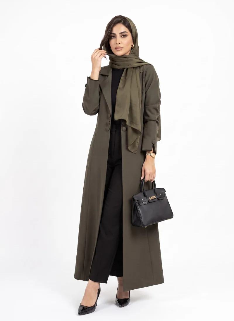 Hadiyath Al Madinah Classic Blazer Abaya- HM