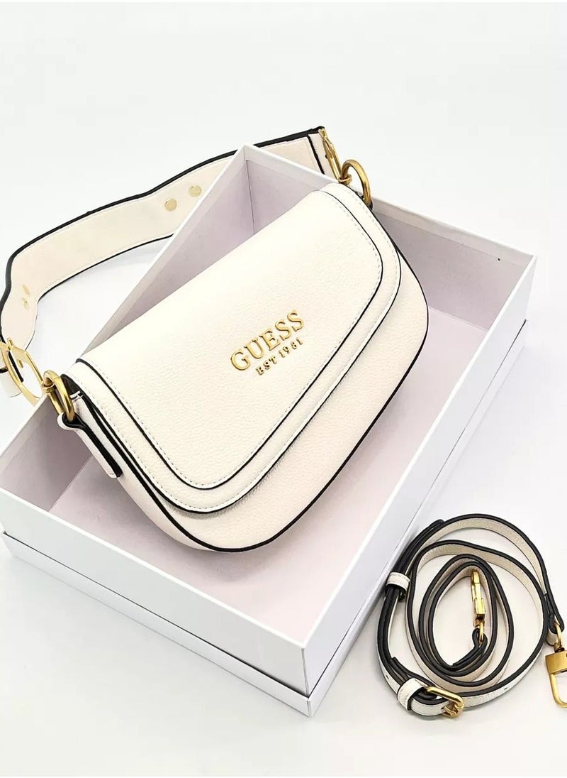 GUESS - Guess Women's G Dream Flap Shoulder Bag - White - Image 1
