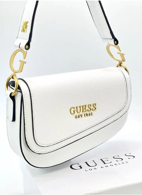 Guess Women's G Dream Flap Shoulder Bag - White