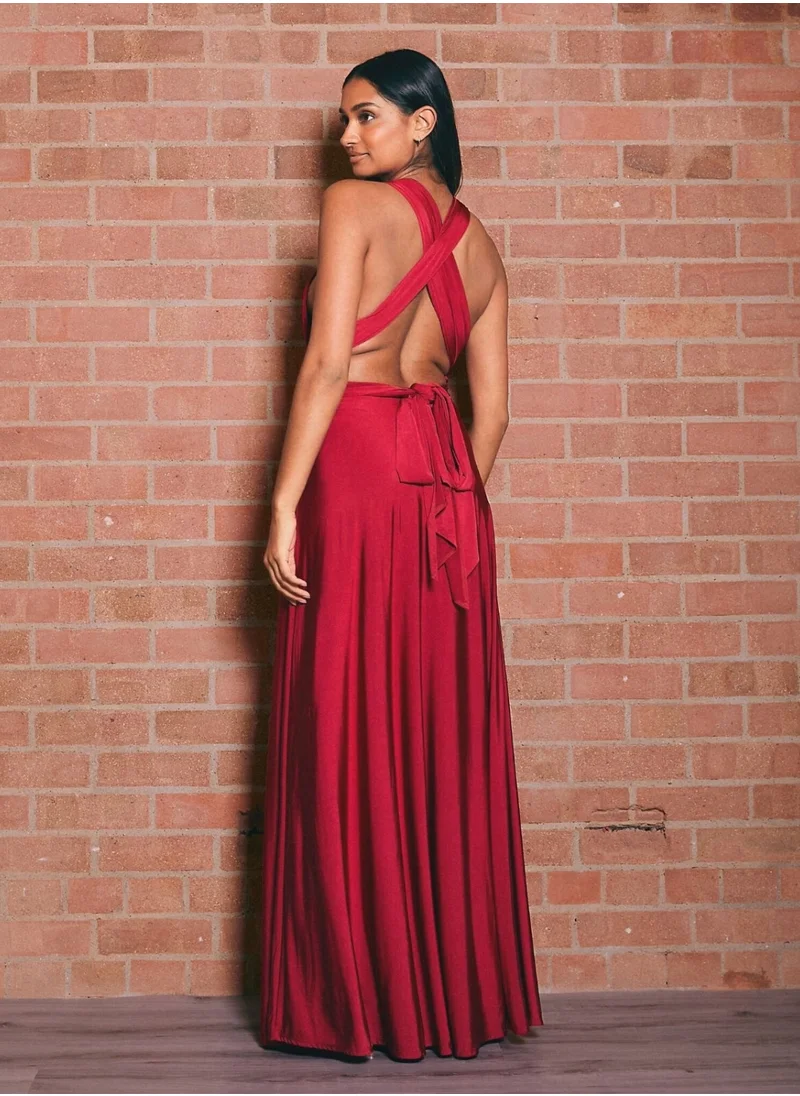 Style Cheat Multi-Way Slinky Maxi Dress