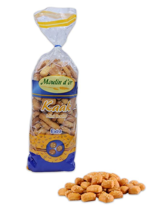 Moulin d'or Kaak Mini Boules Extra with Sesame 250g - Image 2