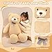 SQEQE Giant Teddy Bear Stuffed Animals 39 in Large Teddy Bear Plush for Kids Adults Cute Huge Plushies for Birthday Valentines Gift - Image 4