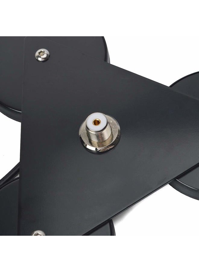 HYS Antenna Magnetic Mount UHF-Female (SO239) Connector, Heavy Duty Anti-Corrosion Magnet Base, Antenna Bracket with 5M/16.4ft RG-58 Cable for Yaesu Midland Icom Motorola Vehicle Mobile Transceiver CB - Image 3