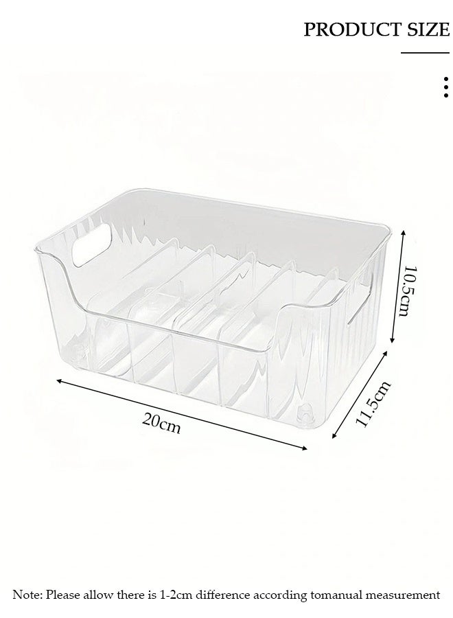 DUNISO منظم عبوات التوابل مع 5 فواصل قابلة للإزالة، منظم عبوات المشروبات لحفظ التوابل في مطبخ الخزانة أو السطح، يحمل تنظيم صلصة الشوكولاتة الساخنة - Image 2