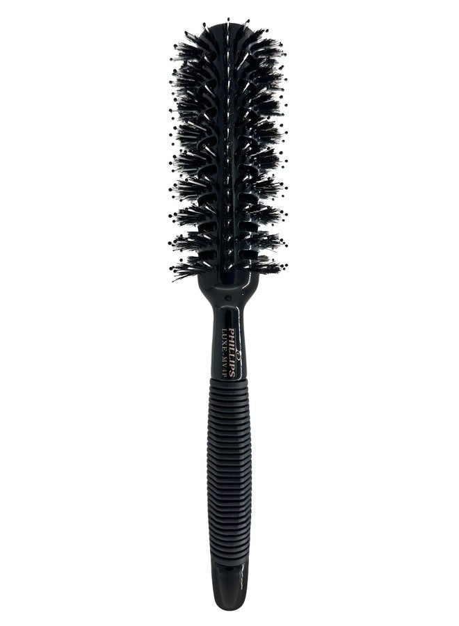 Phillips Brush Luxe Monster Vent 4 Poly-Tipped Professional Hair Brush (2.75” Diameter Barrel) - Black & Rose Gold Vented Hairbrush, Mixed Boar Hair & Poly-Tipped Nylon Bristles - Image 1