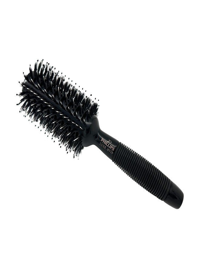Phillips Brush Luxe Monster Vent 4 Poly-Tipped Professional Hair Brush (2.75” Diameter Barrel) - Black & Rose Gold Vented Hairbrush, Mixed Boar Hair & Poly-Tipped Nylon Bristles - Image 3