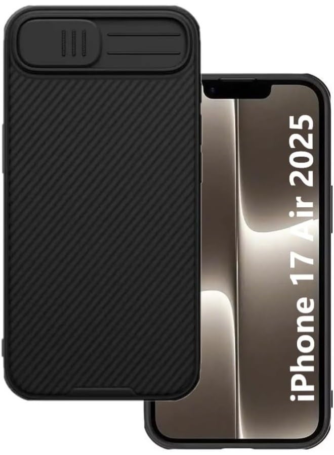 Nillkin Case for Iphone Air 2025 CamShield case Protective Cover with Camera Protector Hard PC Ultra Thin Anti-Scratch Phone Black Case For Iphone 17 Air Black - Image 1