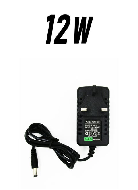 Universal UK G-Type Power Adaptor - AC 100-240V to DC 12V 2A Converter - Compatible with Routers, Massagers, LED Strips, CCTV Cameras, and Other Electronic Devices - Fast Charging Adapter