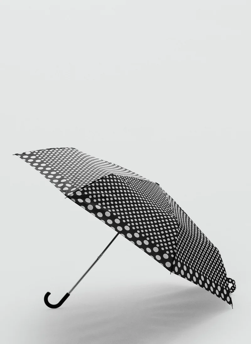 Polka-dot print umbrella