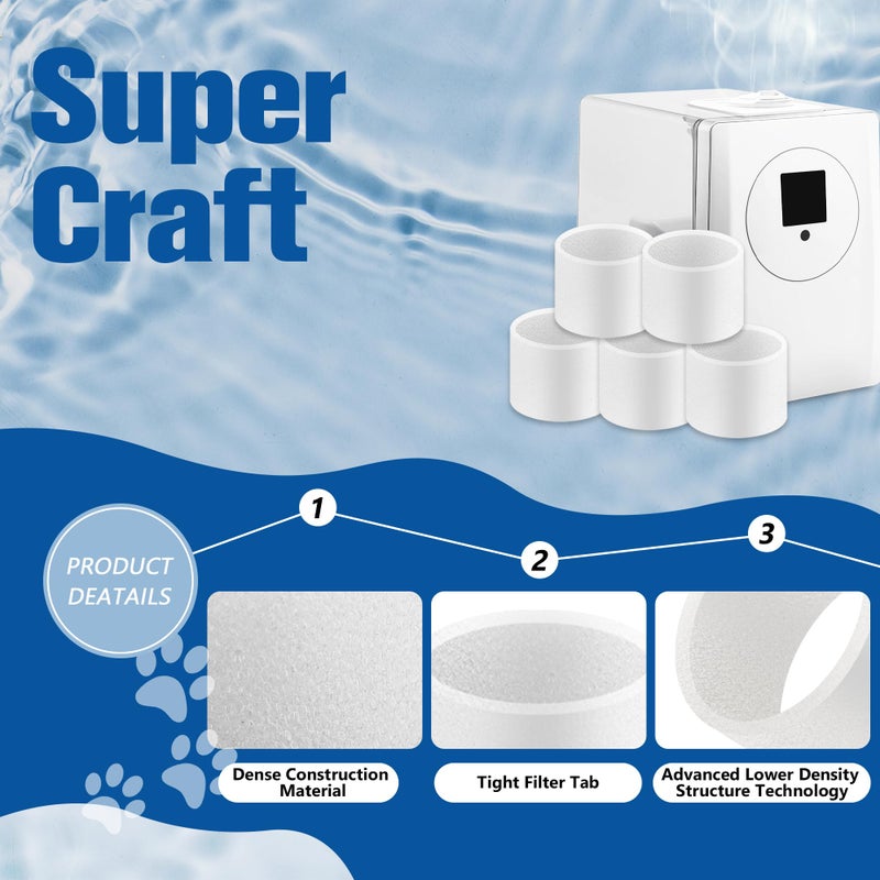 Funmit 20-Pack Top Fill Humidifier Replacement Filters For Levoit Classic160 Dual150 Dual200S Classic300(S) Lv600S Oasismist 450S Superior6000S Series Humidifiers To Improve Humidification - Image 3