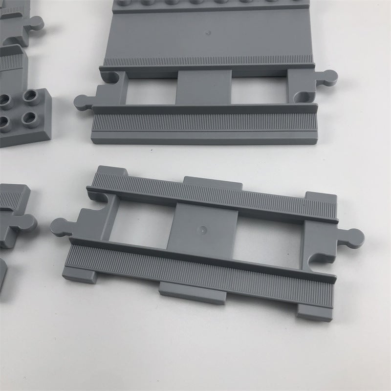 Compatible Large Particle Building Block Accessories Parts Rail Transit Curved Rail Platform Terminal Viaduct Assembly - Image 5