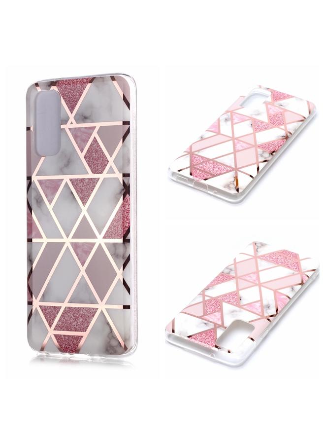 Zaboon Case For Galaxy S20 Plating Marble Pattern Soft TPU Protective Case - Image 1