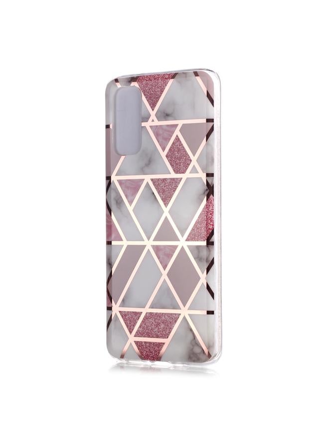 Zaboon Case For Galaxy S20 Plating Marble Pattern Soft TPU Protective Case - Image 2