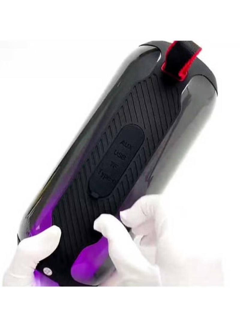 Haino Teko S88 Wireless Bluetooth Speaker with LED Light – High-Quality Sound, Button Control, Portable Design for Parties and Outdoor Events – Black - Image 3