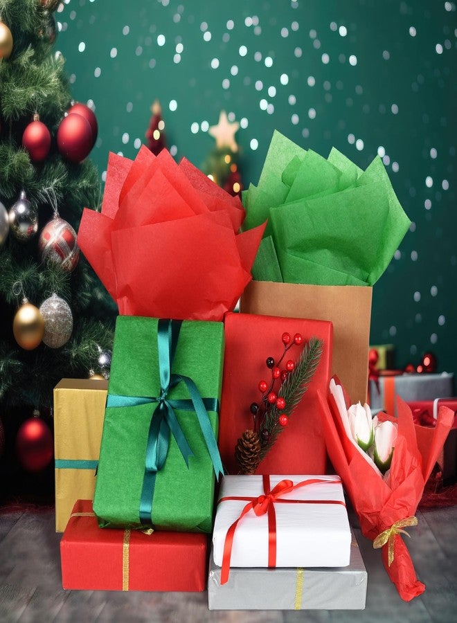 Bouiexye ورق تغليف هدايا عيد الميلاد من Bouiexye، 70 ورقة، 20 × 14.5 بوصة، متعدد الألوان، مناسب لتغليف الهدايا بكميات كبيرة، مثالي للأعمال الفنية والحرفية وحفلات عيد الميلاد والمهرجانات (أخضر) - Image 5