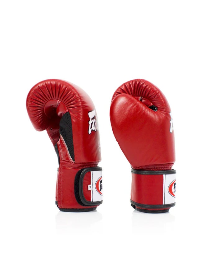 Fairtex BGV1 Universal Breathable Boxing Gloves – Red - Image 3