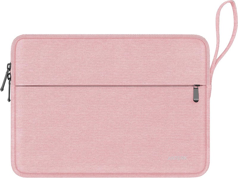 ANTERK Laptop Sleeve 14 Inch, Water Resistant Traveling Computer Cover with Handle, Shockproof Protective Carrying Laptop Bag Compatible for 14 Inch MacBook Air/Pro, HP, Dell, Lenovo, Pink - Image 1