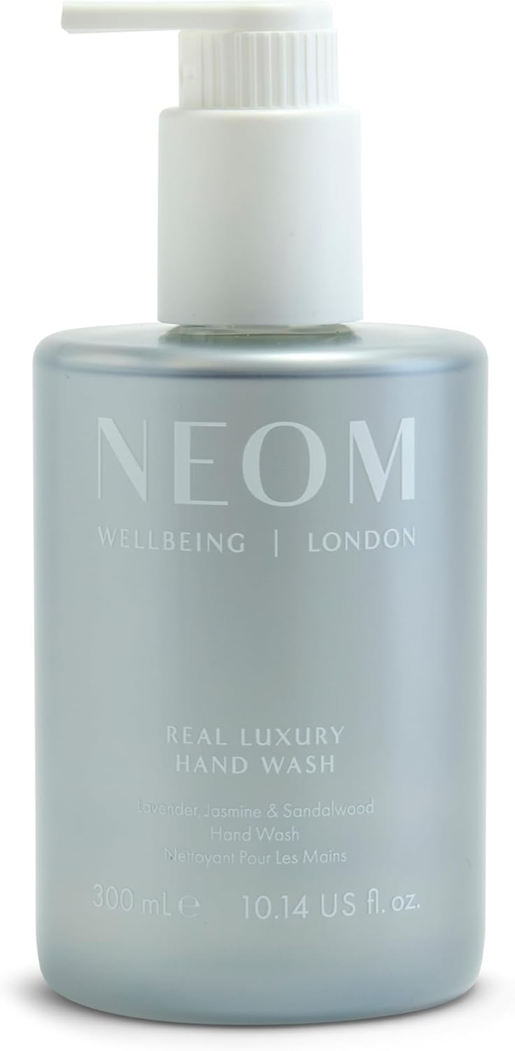 NEOM Real Luxury Hand Wash 300ml Lavender Jasmine Sandalwood I 100 natural fragrances I Cleanses softens and replenishes I Refillable