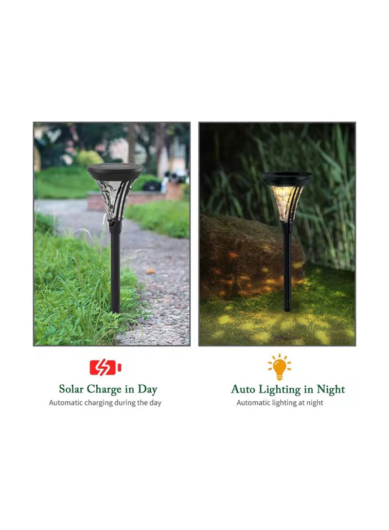GGEROU Solar Pathway Lights Outdoor, Bright Solar Lights Outdoor,2 Pack Solar Powered Landscape Lighting for Garden, Lawn, Patio, Yard, Walkway - Image 2