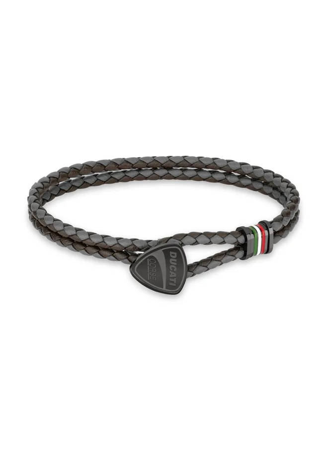 دوكاتي كورس Ducati Scudetto Grey Bracelet For Men - DTAGB2137506