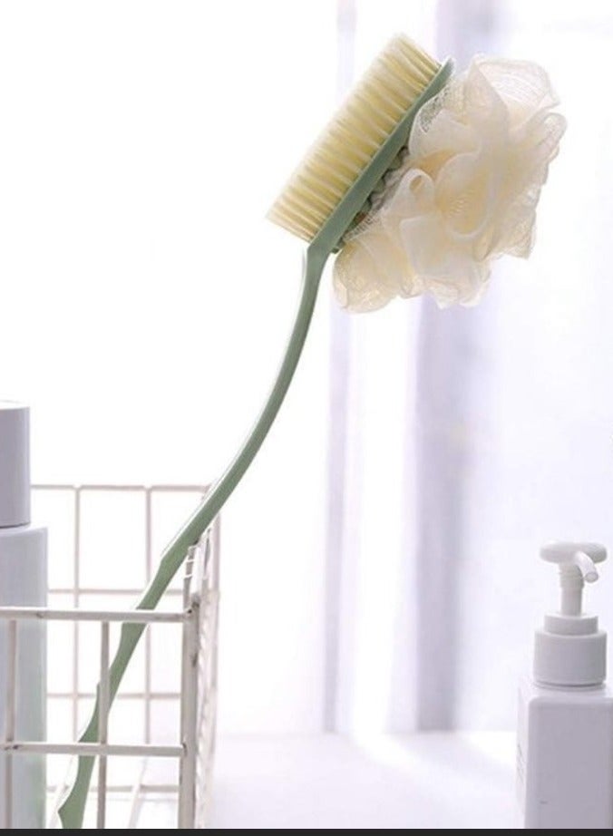 2 in 1 Back Body Bath Scrubber - Body Brush for Shower Exfoliating, Scrubbing and Massaging Back and All Over Body - Double Sided Bath Scrubber for Deep Cleansing and Dead Skin Removal - Body Scrubber for Men and Women - Long Lasting and Easy to Clean Skin Care Spa Massage Tool Multiple Colors (Random Color Comes) - Image 1