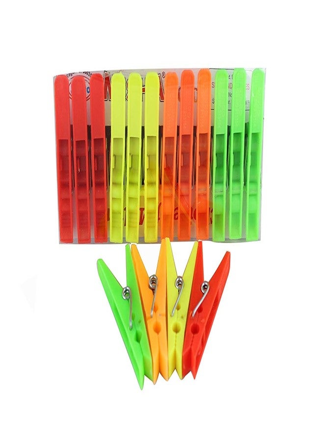 Sinco Misha Plastic Cloth Pegs Clips Multicolor - Pack of 6 (72 Pieces) - Image 2