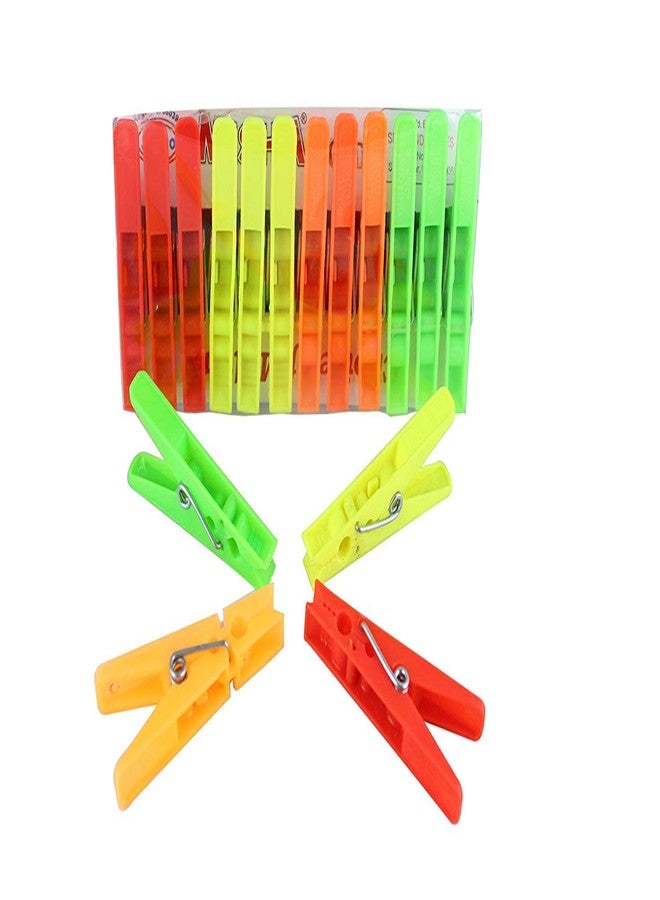 Sinco Misha Plastic Cloth Pegs Clips Multicolor - Pack of 6 (72 Pieces) - Image 3