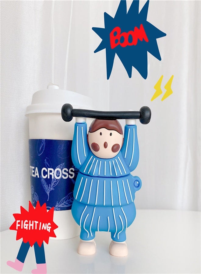 Wish Silicone Charging Case with Keychain for Airpods1/2, Cute Cartoon 3D Skin Design Protective Case Cover Compatible for Airpods Earphone - Image 2