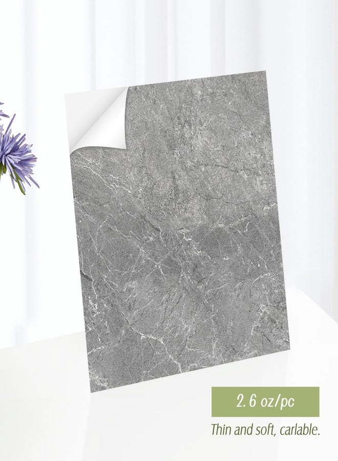 Lareko 60Sq.Ft Grey Marble Peel and Stick Vinyl Floor Tiles,60 Tiles - 12" x 12",Waterfproof and Self Adhesive Vinyl Sticker Tiles,Laminate Flooring for for Kichen,Bathroom,Dining Room(Grey) - Image 3