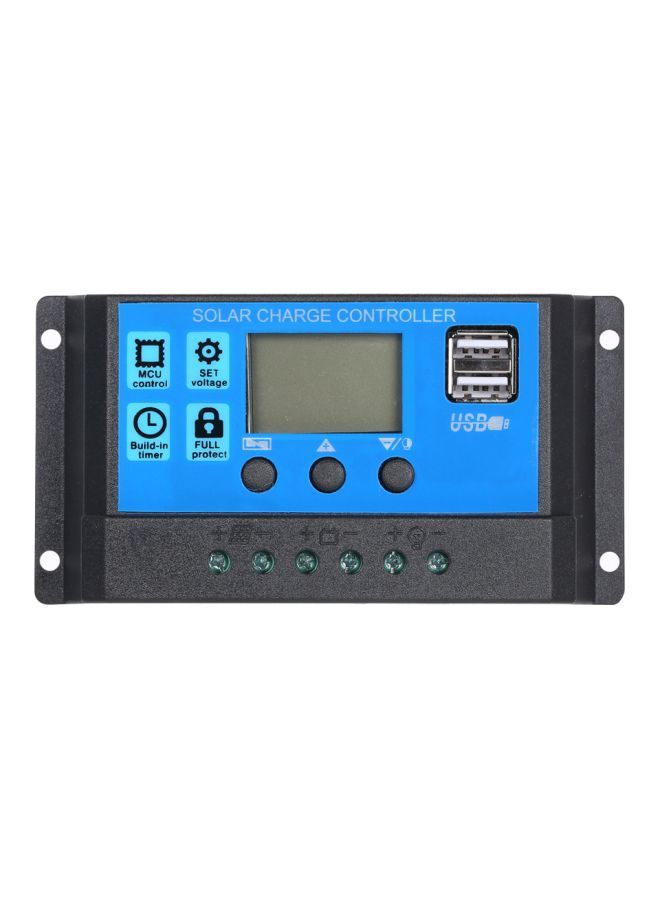 NIBEMINENT Solar Charge Controller Blue/Black 133.5x70x50.5millimeter 