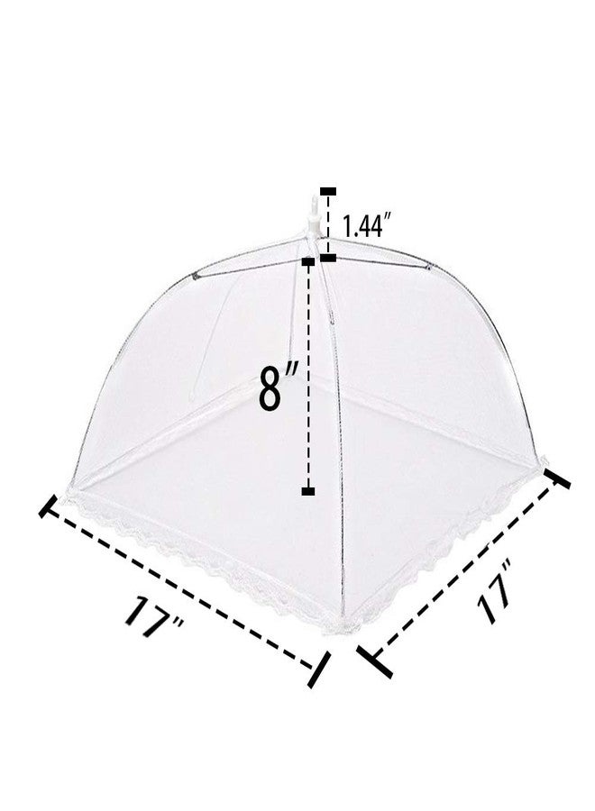 TOUGS 2 Pack Pop-Up Mesh Food Covers, 17 Inches Umbrella-Style Folding Mesh Food Cover Picnic Dome, Food Protector Tent Keep Out Flies, Bugs, Mosquitoes - Image 4