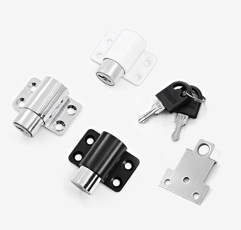 Sliding Door Window Lock. with Mounting Accessories Black Child Safety Locks with Mounting Screws - Image 2